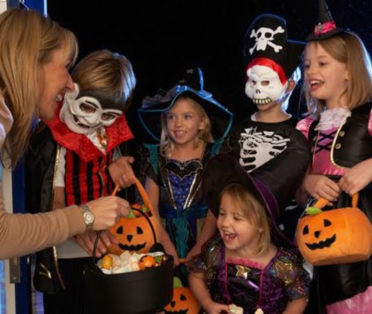 group of people during halloween